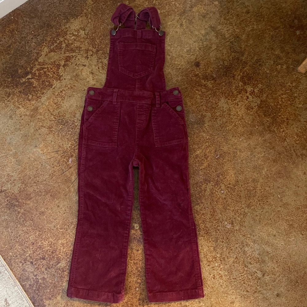 Cat & Jack Corduroy Maroon Overalls